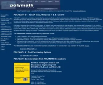 Polymath-Software.com(Polymath Main Page Text) Screenshot
