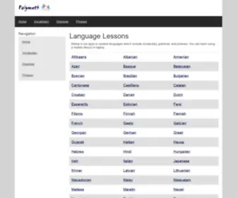 Polymath.org(Language Lessons Learning Online) Screenshot