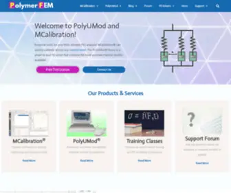 Polymerfem.com(Constitutive Models) Screenshot