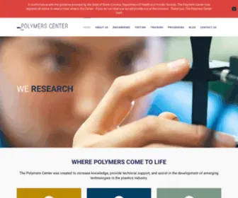 Polymers-Center.org(Our center) Screenshot