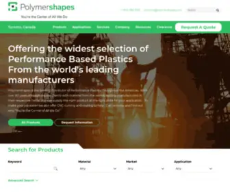 Polymershapestoronto.ca(Plastic Products) Screenshot