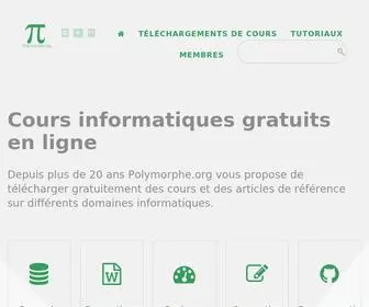 Polymorphe.org(Cours informatiques gratuits en ligne) Screenshot