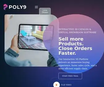 Polynine.com(Virtual Showrooms for Brands) Screenshot