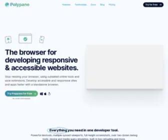 Polypane.rocks(The browser for building great web experiences) Screenshot