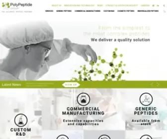 Polypeptide.com(PolyPeptide Labs) Screenshot