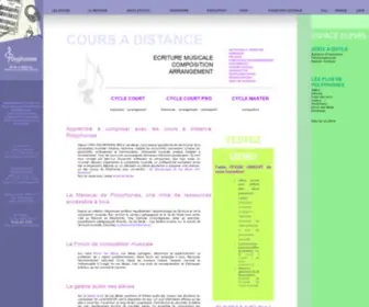 Polyphonies.eu(Apprendre à composer avec les cours à distance Polyphonies) Screenshot