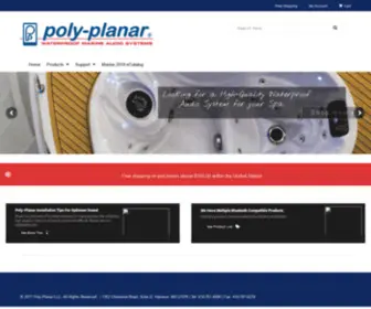 Polyplanar.com(Waterproof Marine Audio Systems) Screenshot