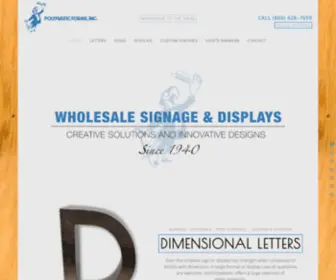 PolyplasticForms.com(Innovative sign and display solutions) Screenshot