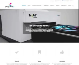 Polyprintdtg.com(Polyprint DTG) Screenshot