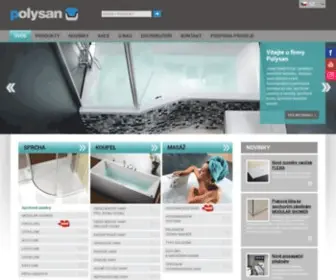 Polysan.cz(Firma POLYSAN vyrábí sanitární techniku) Screenshot