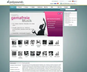 Polysounds.de(Gemafreie Musik von polysounds) Screenshot
