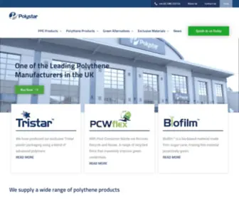 Polystar.co.uk(UK's Leading Plastics & Polythene Manufacturer) Screenshot