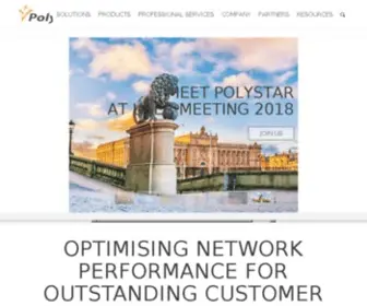 Polystar.com(Our solution portfolio) Screenshot