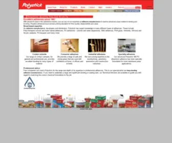 Polystick.com(Leading adhesive manufacturers) Screenshot