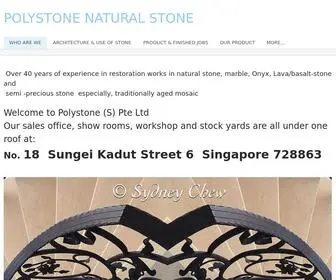 Polystone.org(POLYSTONE NATURAL STONE) Screenshot