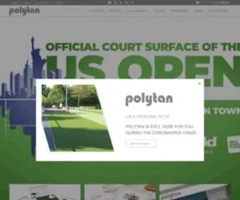 Polytan.com(Polytan offers qualitative synthetic sport surfaces and artificial turf as well as many services) Screenshot