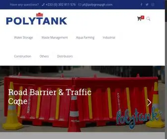 Polytankgh.com(Plastic Manufacturing Company in Ghana) Screenshot