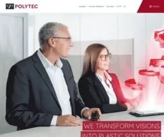Polytec-Group.com(Corporate Website der POLYTEC GROUP) Screenshot