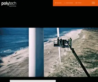 Polytech.com(Add durability and performance to your wind turbine blades) Screenshot