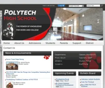 Polytechpanthers.com(POLYTECH High School) Screenshot