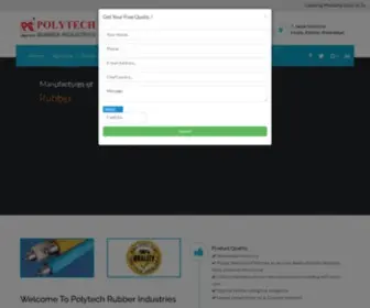 Polytechrubber.com(Rubber Roller Manufacturers) Screenshot