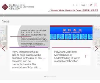 Polyu.edu.hk(The Hong Kong Polytechnic University (PolyU)) Screenshot