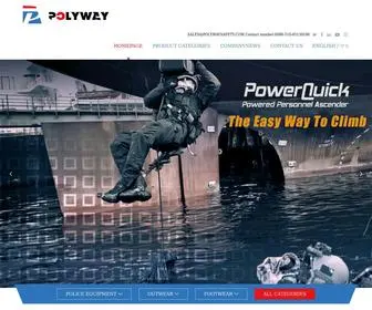 Polywaysafety.com(Military and Police Supplier) Screenshot