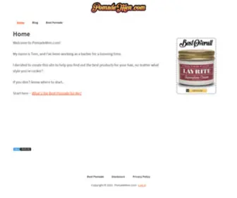 Pomademen.com(Pomade Men) Screenshot