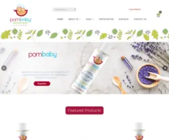 Pombaby.com(Organic Baby Shampoo) Screenshot