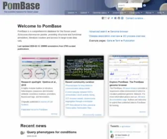 Pombase.org(Pombase) Screenshot