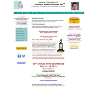 Pomc.com(The National Organization of Parents Of Murdered Children) Screenshot