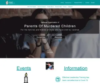 Pomc.org(The National Organization of Parents Of Murdered Children) Screenshot