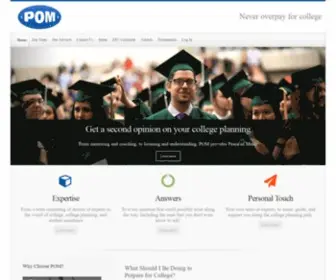 Pomcollegeconsulting.com(Never overpay for college) Screenshot