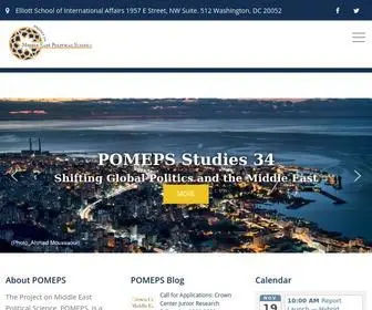 Pomeps.org(Project on Middle East Political Science) Screenshot
