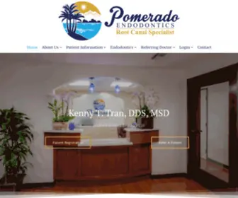 Pomeradoendo.com(Pomerado Endodontics) Screenshot