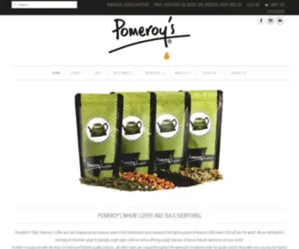 Pomeroys.co.nz(New Zealands Coffee & Tea Specialists) Screenshot