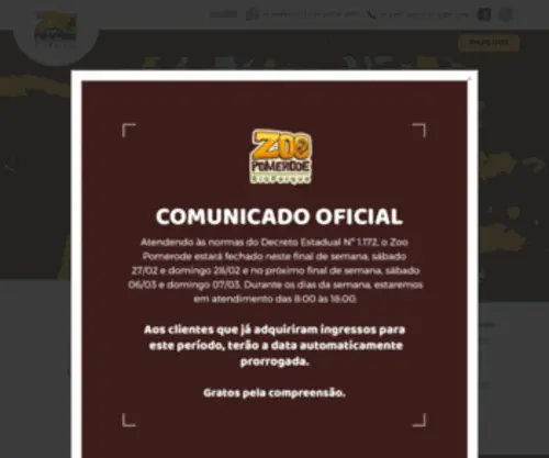 Pomerzoo.org.br(Pomerzoo) Screenshot