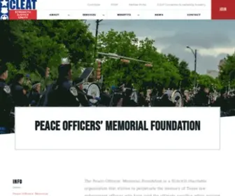 Pomf.org(Peace Officers' Memorial Foundation) Screenshot