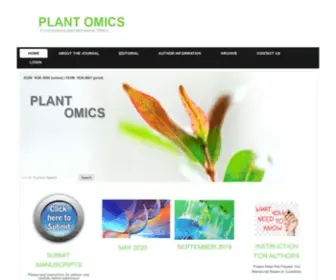 Pomics.com(Plant Omics) Screenshot