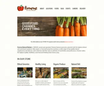 Pommenaturalmarket.com(Pomme Natural Market) Screenshot