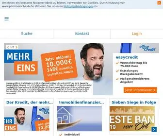 Pommerschevb.de(Von altersvorsorge über girokonto bis versicherung) Screenshot