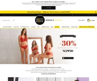 Pommpoire.fr(Lingerie, sous-vêtement pas cher) Screenshot