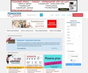 Pomocnik-Studenta.pl(Serwis przedstawia oferty pisania prac dyplomowych) Screenshot