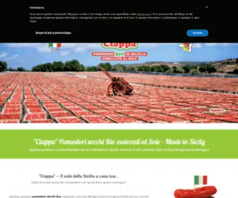 Pomodorisecchi.com(Pomodori secchi bio essiccati al sole in Sicilia) Screenshot