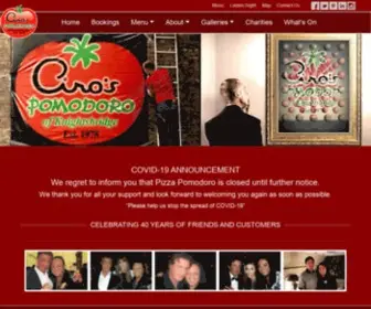 Pomodoro.co.uk(Ciro's Pizza Pomodoro) Screenshot