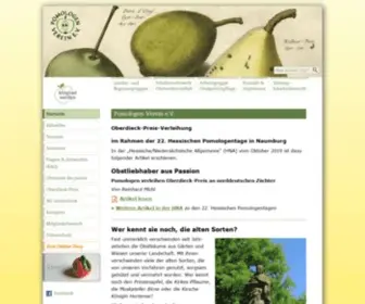 Pomologen-Verein.de(Startseite) Screenshot