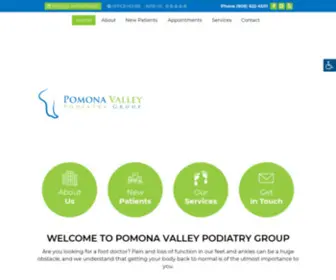 Pomonavalleypodiatry.com(Pomona Valley Podiatry Group) Screenshot