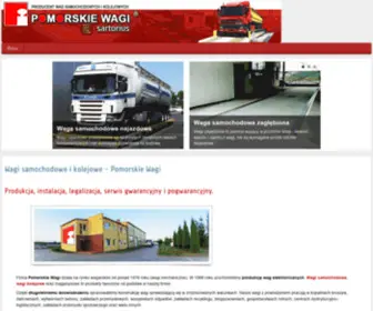 Pomorskiewagi.com.pl(Pomorskie Wagi to czołowy producent wag samochodowych i kolejowych) Screenshot