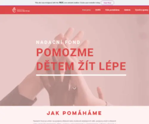 Pomozmedetem.cz(Pomozme dětem) Screenshot