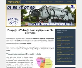 Pompage-Vidange-Fosse-Septique.fr(Pompage et vidange fosse septique) Screenshot